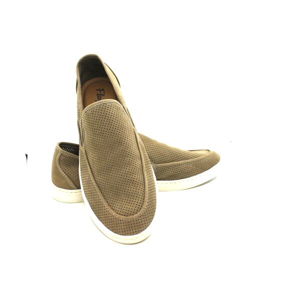 Flag Ltd. Men's Belmont Nappa Glove Leather Perforated Loafers sz 9M - Picture 1 of 5